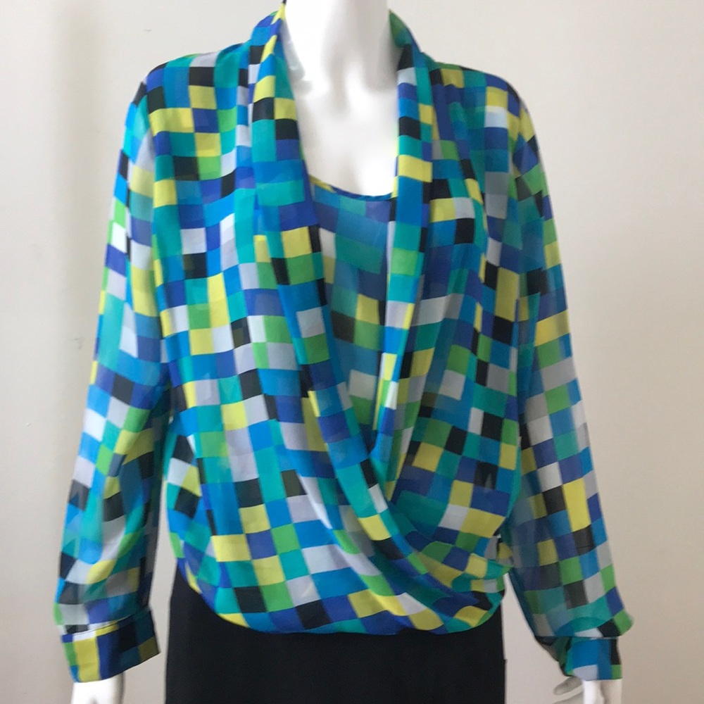 pixel designed print, sheer fabrics
